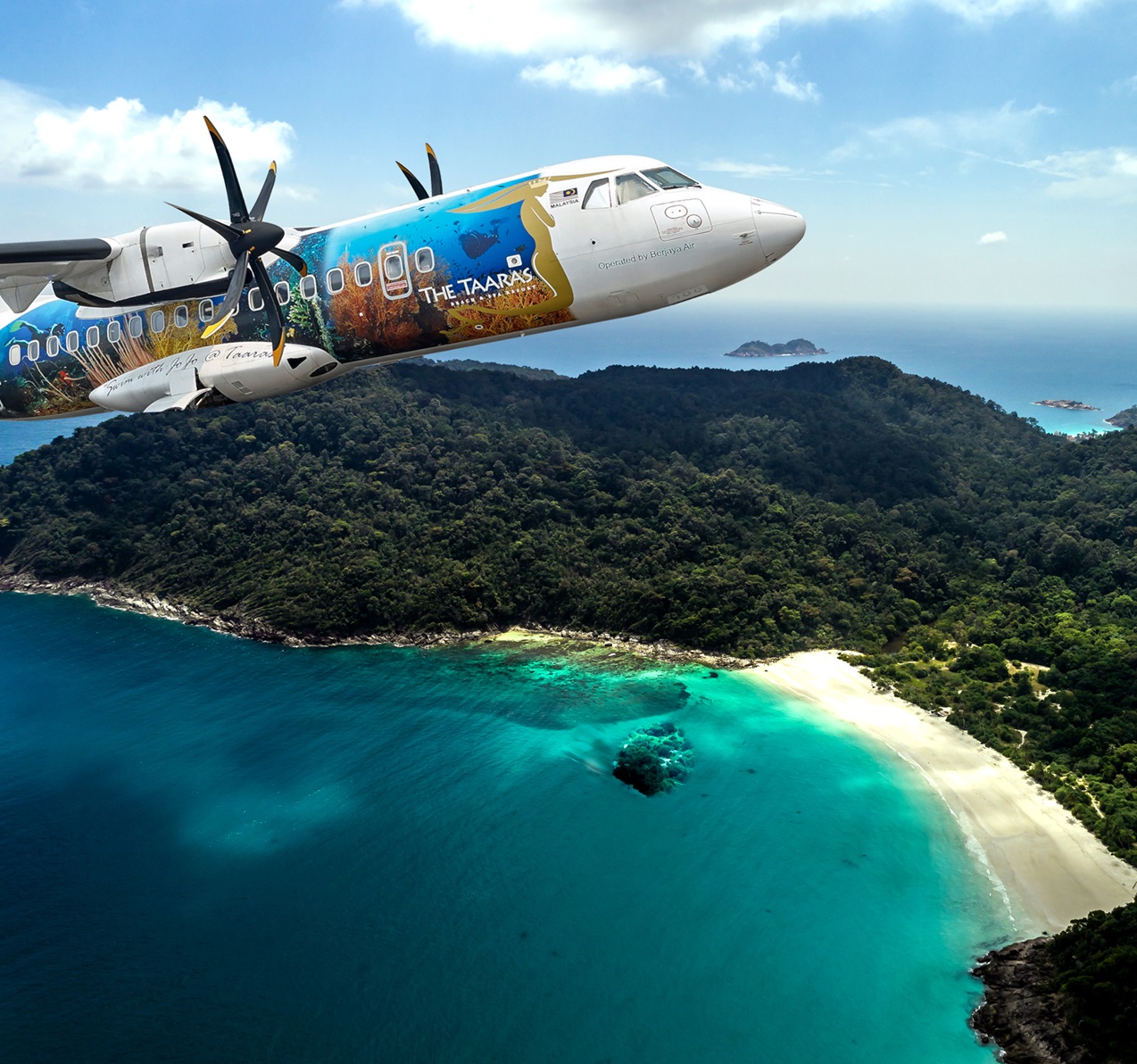 スバン空港に向けてフライト出発